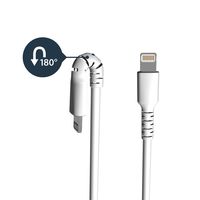 StarTech.com Premium USB-A naar Lightning Kabel 2m Wit USB Type A naar Lightning Charge & Sync Oplaadkabel Verstevigd met Aramide Vezels Apple MFi Gecertificeerd iPad Air iPhone 12 - thumbnail