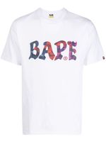 A BATHING APE® t-shirt en coton à logo imprimé - Blanc