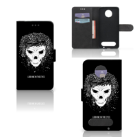 Telefoonhoesje met Naam Motorola Moto Z2 Force Skull Hair