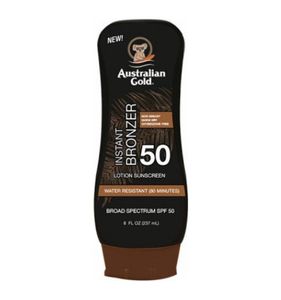 Lotion bronzer SPF50