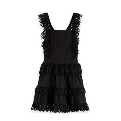 Scotch & Soda jurk van biologisch katoen zwart