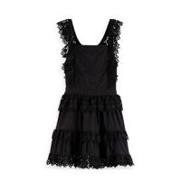 Scotch & Soda jurk van biologisch katoen zwart