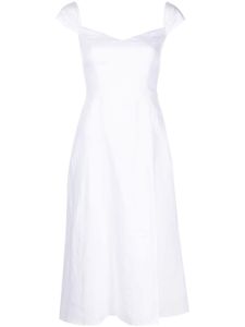 Reformation robe Bridgton en lin - Blanc