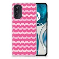 Motorola Moto G52/G82 TPU bumper Waves Pink - thumbnail