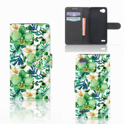 LG Q6 | LG Q6 Plus Hoesje Orchidee Groen