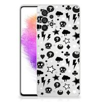 Silicone Back Case Samsung Galaxy A73 5G Silver Punk