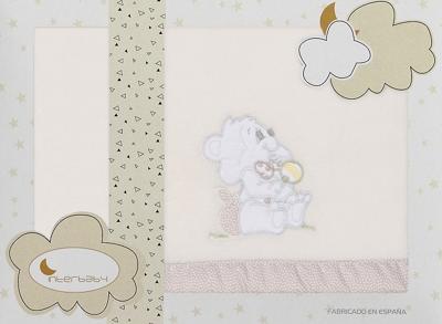 Interbaby lakenset wieg Beer 110 x 82 cm polyester beige 3-delig