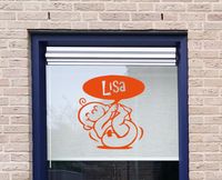 Geboortesticker lachende baby