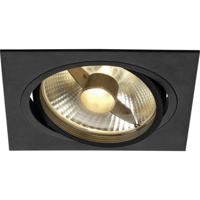 SLV 113830 New Tria 1 Inbouwlamp Halogeen, LED GU10 75 W Zwart (mat) - thumbnail