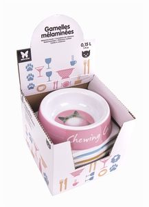 MARTIN SELLIER VOERBAK KAT MELAMINE ASSORTI 13 CM 150 ML