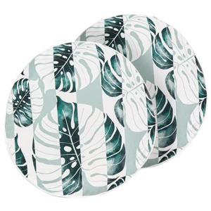 Beliani - TERMINI - Tuinkussen set van 2 - Groen - 40 cm - Polyester