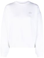 Lacoste sweat à logo appliqué - Blanc