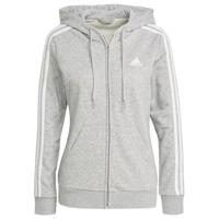 adidas Hoodie Essentials French Terry 3-Stripes - Grijs/Wit Dames