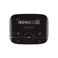 Pure 150406 Highway 200 In-Car-Audio-Adapter (DAB/DAB+ Digitale Radio Met Dimbaar Display, Aux-In-Aansluiting, 20 Zendergeheugenlocaties), Zwart