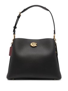 Coach sac porté épaule Willow en cuir - Noir