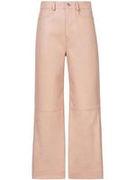 Proenza Schouler White Label pantalon court en cuir - Rose