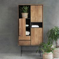 DTP Home Boekenkast Metropole Teakhout, 100 x 210cm - Naturel - thumbnail