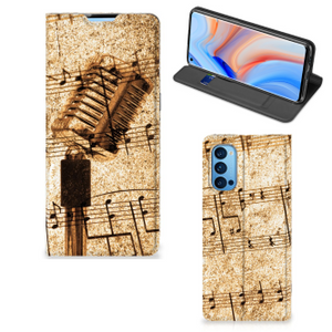 OPPO Reno4 Pro 5G Stand Case Bladmuziek