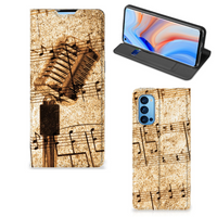 OPPO Reno4 Pro 5G Stand Case Bladmuziek - thumbnail