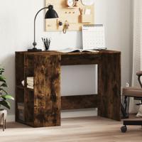 Bureau 102x50x75 cm bewerkt hout gerookt eikenkleurig - thumbnail