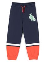 Kenzo Kids pantalon de jogging à patch logo - Bleu