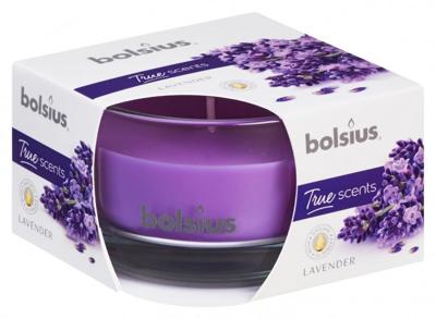Bolsius True Scents geurkaars lavendel 8x5cm Bolsius True Scents geurkaars lavendel 8x5cm