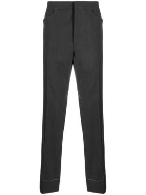 Ralph Lauren Purple Label pantalon de costume en laine - Gris