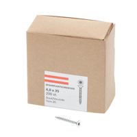 Spaanplaatschroef verzinkt platkop torx-20 4.0X35 voldraad (200)