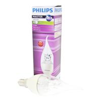 Philips MASTER LEDcandle E14 gebogen punt Kroon Helder 4W 250lm - 822-827 Dim naar Warm | Dimbaar - Vervangt 40W