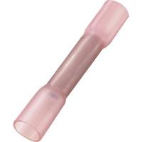 TRU COMPONENTS 739114 stootverbinders met krimpkous, 0,50 mm², volledig geïsoleerd, rood, 50 stuks