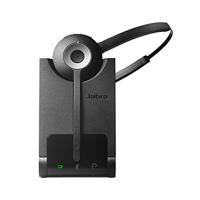 Jabra Pro 920 Mono gebruikersvriendelijke DECT-Office-headset voor vaste telefoons, hoog bereik, ruisonderdrukking, oplaadschaal inclusief, zwart