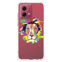 Motorola Moto G84 Stevig Bumper Hoesje Lion Color