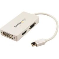 StarTech.com A/V-reisadapter: 3-in-1 Mini DisplayPort naar VGA DVI- of HDMI-converter wit