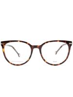 Carolina Herrera lunettes de vue rondes à effet écailles de tortue - Marron