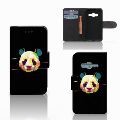Samsung Galaxy Trend 2 Leuk Hoesje Panda Color Samsung Galaxy Trend 2 Leuk Hoesje Panda Color