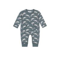 Dirkje baby boxpak met biologisch katoen grijsgroen/wit