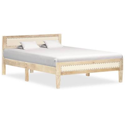 vidaXL Bedframe massief mangohout 120 cm vidaXL Bedframe massief mangohout 120 cm