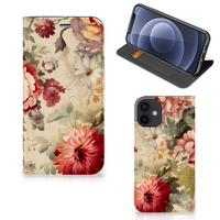 Smart Cover voor iPhone 12 Mini Bloemen - thumbnail