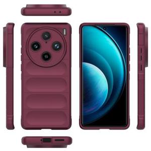 vivo X100 Pro Rugged Series TPU Case - Wijnrood