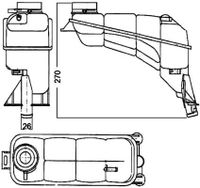 Expansietank, koelvloeistof CRT117000S - thumbnail