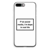 I'm dope: iPhone 8 Plus Transparant Hoesje