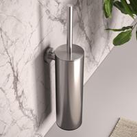 Toiletborstelset Brauer Brushed Wandmontage met PVD coating Geborsteld RVS Brauer