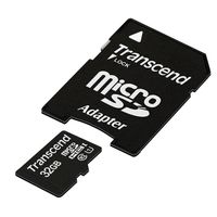 Transcend Premium microSDHC-kaart Industrial 32 GB Class 10, UHS-I Incl. SD-adapter - thumbnail