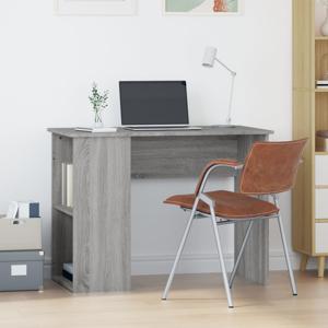 Bureau 100x55x75 cm bewerkt hout grijs sonoma eikenkleurig