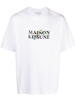 Maison Kitsuné logo-print cotton T-shirt - Blanc