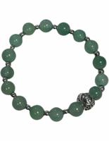 Aventurijn Groene Sterrenbeeld Kreeft Armband Elastiek 16 cm 8 mm Kralen