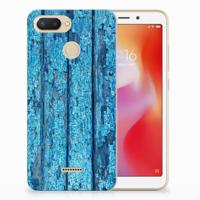 Xiaomi Redmi 6 Bumper Hoesje Wood Blue