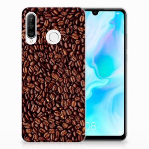 Huawei P30 Lite Siliconen Case Koffiebonen