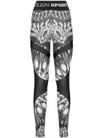 Plein Sport legging à imprimé abstrait - Noir - thumbnail