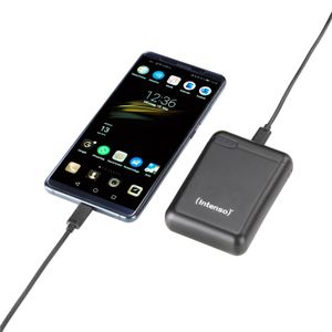 Intenso XS10000 Powerbank 10000 mAh LiPo Zwart Statusweergave